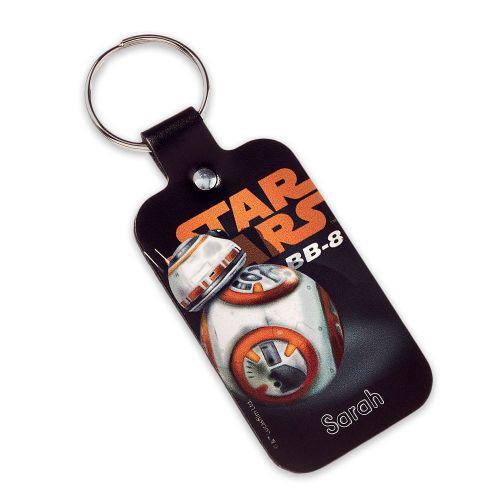 디즈니 Disney BB-8 Leather Keychain - Star Wars - Personalizable
