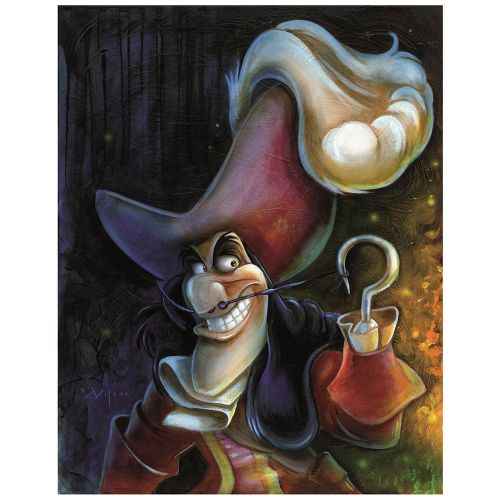 디즈니 Disney Captain Hook Giclee by Darren Wilson