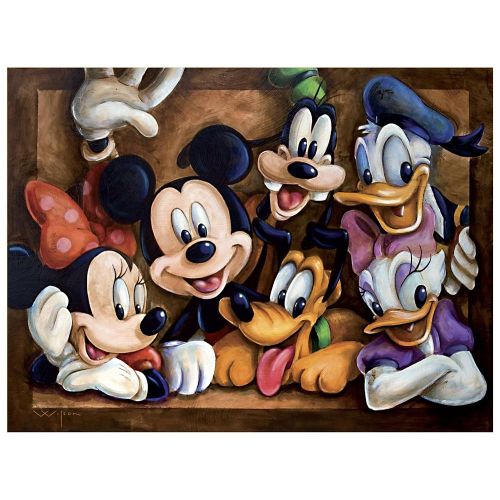 디즈니 Disney Mickey Mouse The Gang Giclee by Darren Wilson