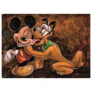 Disney Mickey and Pluto Gicle by Darren Wilson