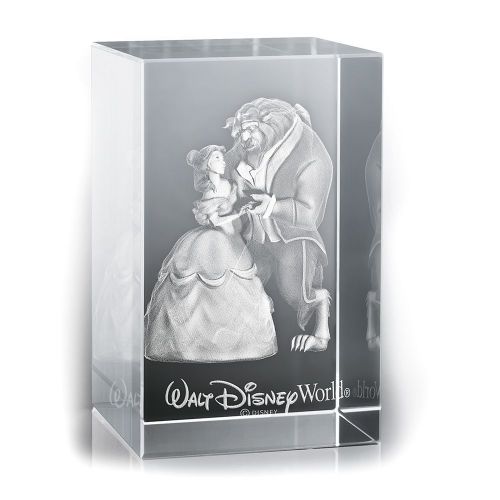 디즈니 Beauty and the Beast Laser Cube by Arribas - Walt Disney World