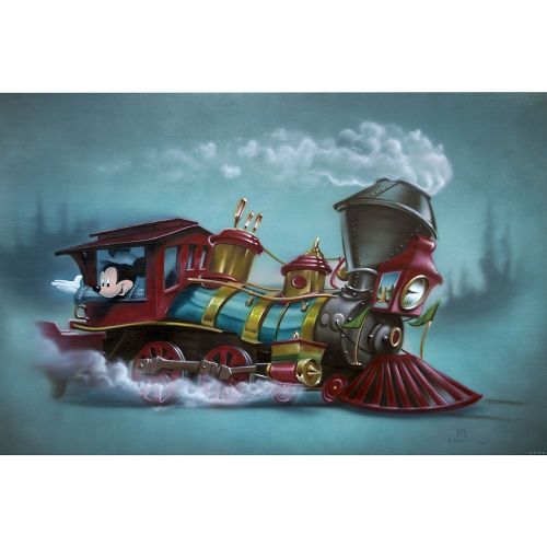 디즈니 Disney Mickey Mouse Little Enginear Giclee by Noah