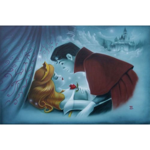 디즈니 Disney Sleeping Beauty Awaking the Beauty Giclee by Noah