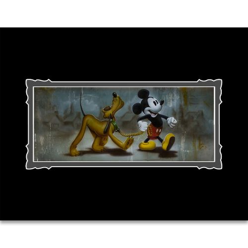 디즈니 Disney Mickey Mouse and Pluto Mans Best Friend Deluxe Print by Noah