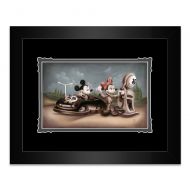 Disney Mickey and Minnie Mouse Service with a Smile Framed Deluxe Print by Noah