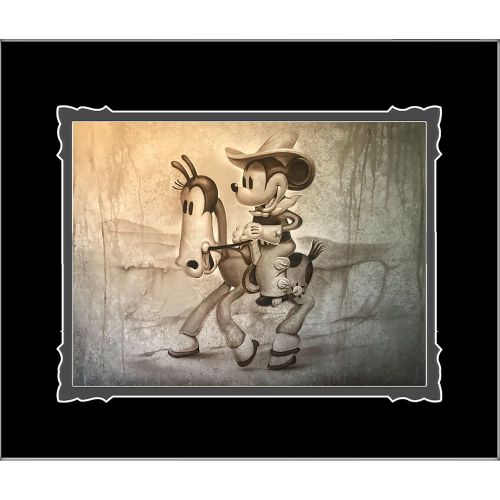디즈니 Disney Mickey Mouse Theres a New Sheriff in Town Deluxe Print by Noah