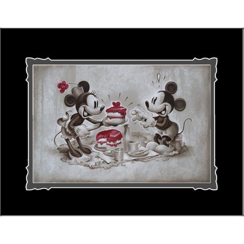 디즈니 Disney Mickey and Minnie Mouse The Way to His Heart Deluxe Print by Noah