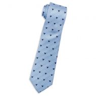 Disney Mickey Mouse Striped Silk Tie for Adults - Blue