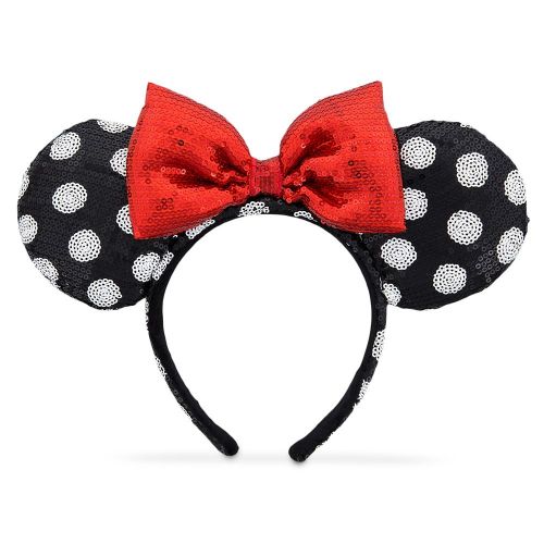 디즈니 Disney Minnie Mouse Ear Headband - Black and White