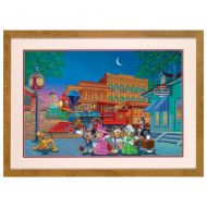 Disney Mickey Mouse Arriving in Style Lithograph by Manuel Hernandez