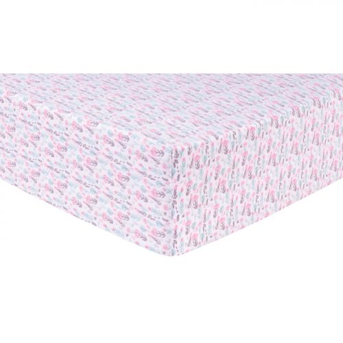 Trend Lab Pastel Painterly Floral Deluxe Flannel Fitted Crib Sheet