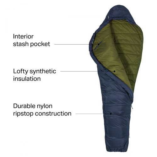 마모트 Marmot Ultra Elite 30 Sleeping Bag: 30F Synthetic