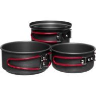 Stoic 3-Piece Backpacker Hard Anodized Cook Set