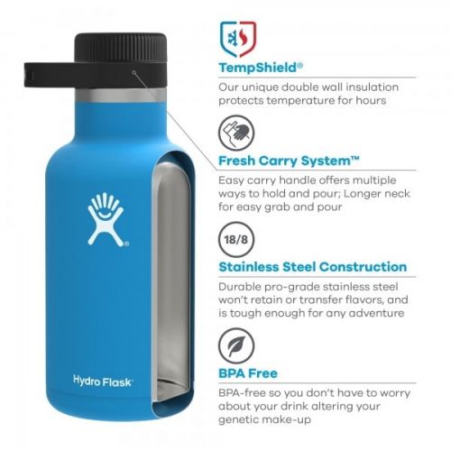  Hydro Flask Growler 64oz Bottle G64010 with Free S&H CampSaver
