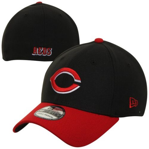  Men's Cincinnati Reds New Era Black MLB Team Classic Alternate 39THIRTY Flex Hat