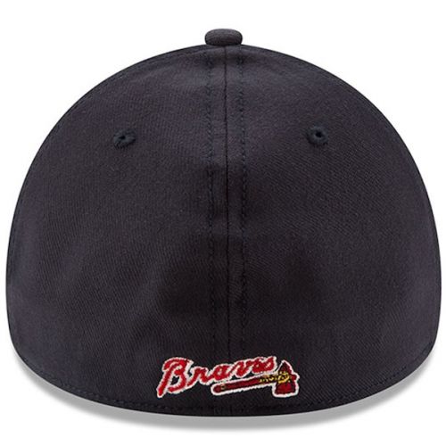  Men's Atlanta Braves New Era Navy MLB Team Classic 39THIRTY Flex Hat
