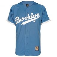 Men's Brooklyn Dodgers Majestic Light Blue Alternate Cooperstown Cool Base Team Jersey