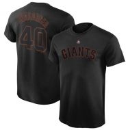 Youth San Francisco Giants Madison Bumgarner Majestic Black Player Name & Number T-Shirt