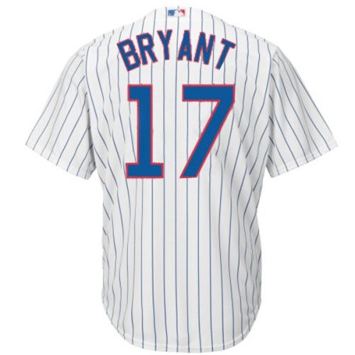  Men's Chicago Cubs Kris Bryant Majestic White Home Cool Base Player Jersey