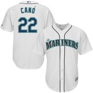 Youth Seattle Mariners Robinson Cano Majestic White Home Cool Base Player Jersey