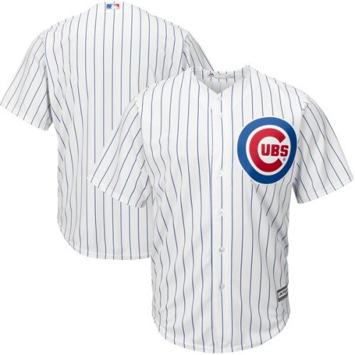  Men's Chicago Cubs Majestic White Home Big & Tall Cool Base Team Jersey