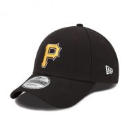 Men's Pittsburgh Pirates New Era Black The League 9FORTY Adjustable Hat