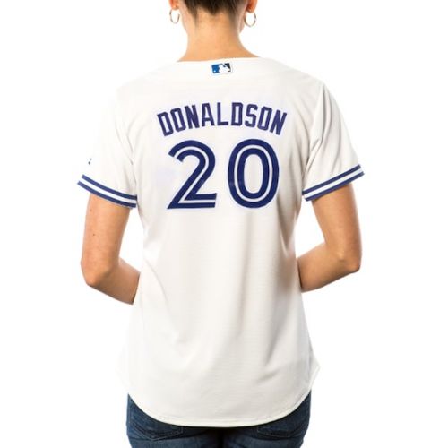  Womens Toronto Blue Jays Josh Donaldson Majestic White Home Cool Base Player Jersey