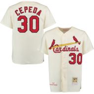 Mitchell & Ness Men's St. Louis Cardinals 1967 Orlando Cepeda Mitchell & Ness Cream Home Authentic Throwback Jersey