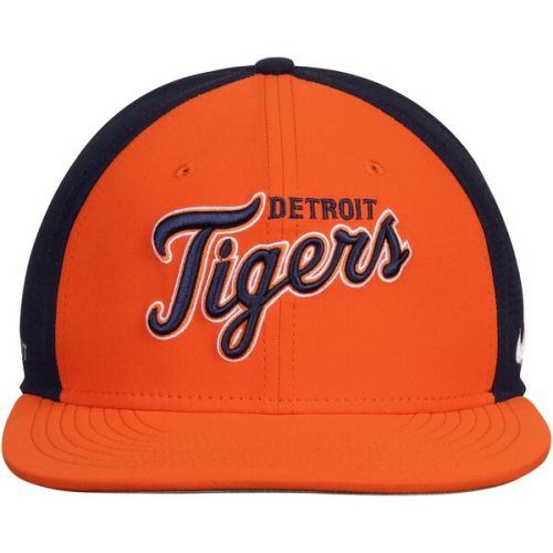 나이키 Men's Detroit Tigers Nike OrangeNavy True Vapor Swoosh Performance Flex Hat