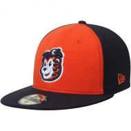 Mens Connecticut Tigers New Era Orange/Navy Alternate Authentic Collection 59FIFTY Fitted Hat