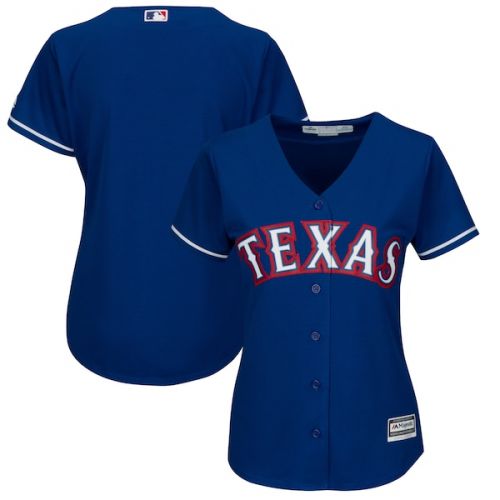  Women's Texas Rangers Majestic Royal Alternate Plus Size Cool Base Team Jersey