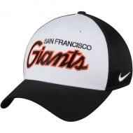Men's San Francisco Giants Nike WhiteBlack Local Swoosh Flex Hat