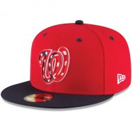 Men's Washington Nationals New Era RedNavy Alternate Authentic Collection On-Field 59FIFTY Fitted Hat