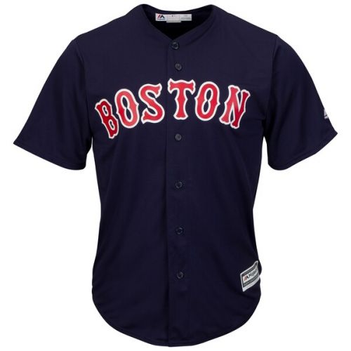  Men's Boston Red Sox Dustin Pedroia Majestic Navy Big & Tall Alternate Cool Base Replica Player Jersey