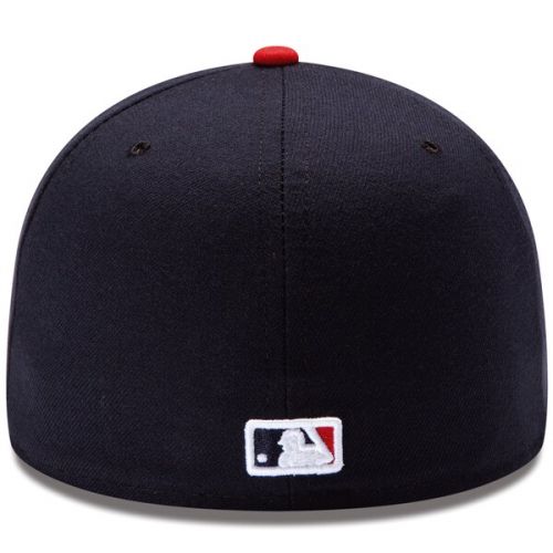 Men's Atlanta Braves New Era NavyRed Home Authentic Collection On-Field 59FIFTY Fitted Hat