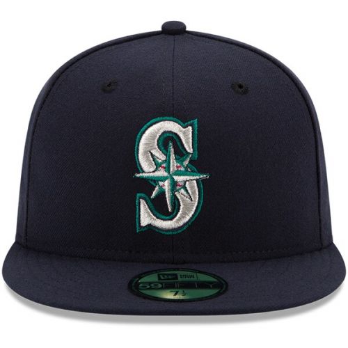  Men's Seattle Mariners New Era Navy Authentic Collection On Field 59FIFTY Fitted Hat