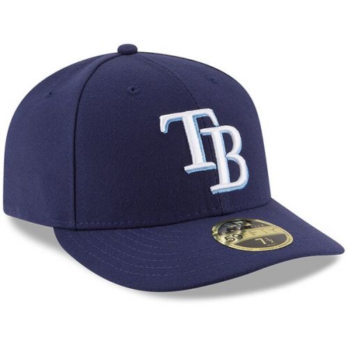  Men's Tampa Bay Rays New Era Navy Game Authentic Collection On-Field Low Profile 59FIFTY Fitted Hat