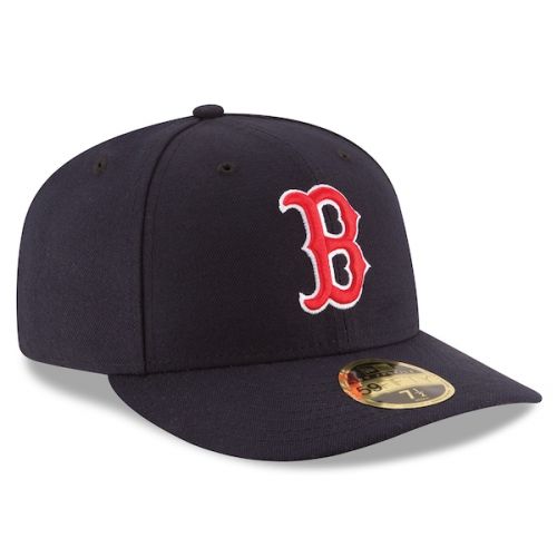  Men's Boston Red Sox New Era Navy Authentic Collection On Field Low Profile Game 59FIFTY Fitted Hat