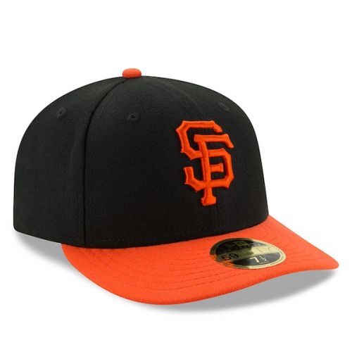  Men's San Francisco Giants New Era BlackOrange Alternate Authentic Collection On-Field Low Profile 59FIFTY Fitted Hat
