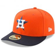Men's Houston Astros New Era OrangeNavy Alternate 2 Authentic Collection On-Field Low Profile 59FIFTY Fitted Hat