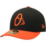 Men's Baltimore Orioles New Era BlackOrange Alternate 2 Authentic Collection On-Field Low Profile 59FIFTY Fitted Hat