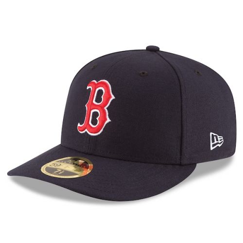  Men's Boston Red Sox New Era Navy Authentic Collection On Field Low Profile Game 59FIFTY Fitted Hat