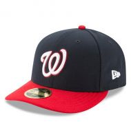 Men's Washington Nationals New Era NavyRed Alternate Authentic Collection On-Field Low Profile 59FIFTY Fitted Hat