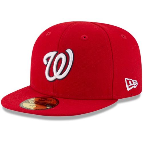  Infant Washington Nationals New Era Red Authentic Collection On-Field My First 59FIFTY Fitted Hat
