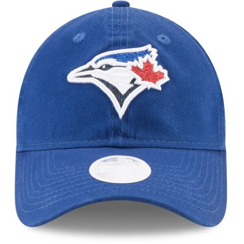  Women's Toronto Blue Jays New Era Royal Team Glisten 9TWENTY Adjustable Hat