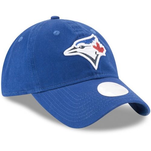  Women's Toronto Blue Jays New Era Royal Team Glisten 9TWENTY Adjustable Hat