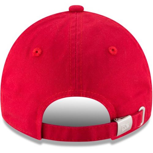  Women's Washington Nationals New Era Red Team Glisten 9TWENTY Adjustable Hat