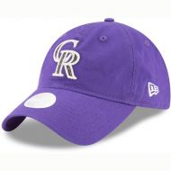 Women's Colorado Rockies New Era Purple Team Glisten 9TWENTY Adjustable Hat