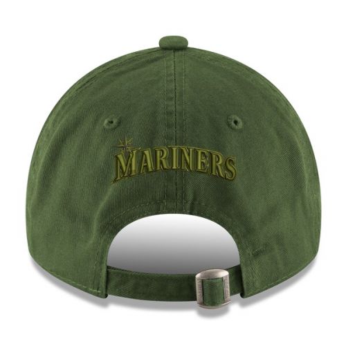  Men's Seattle Mariners New Era GreenCamo 2017 Memorial Day 9TWENTY Adjustable Hat
