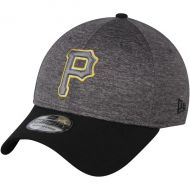 Mens Pittsburgh Pirates New Era Heathered Gray/Black 39THIRTY Shadow Tech Color Pop Flex Hat